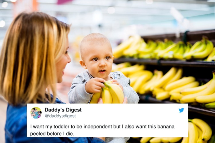 Funny Parenting Tweet Banana