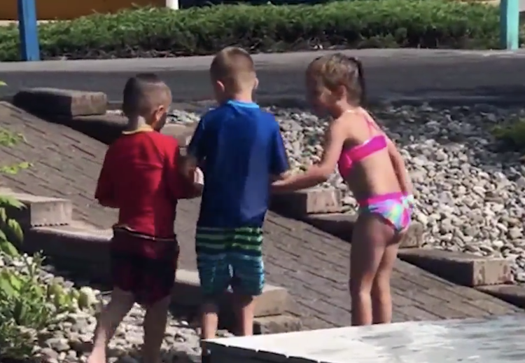 Kids Help Friend With Cerebral Palsy