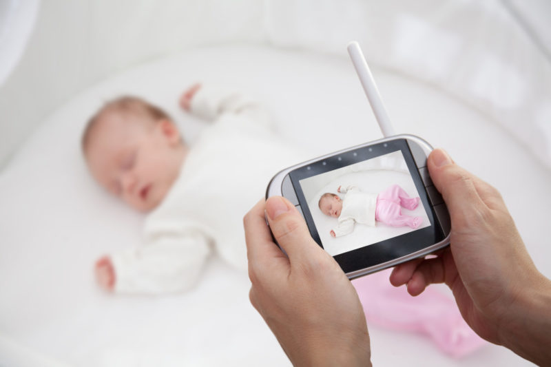 Baby and baby monitor