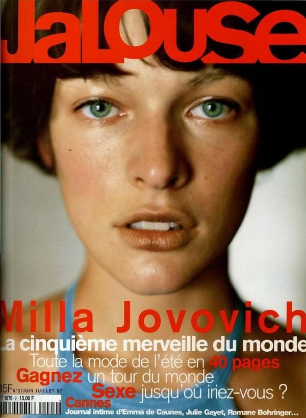 Milla Jovovich Jalouse Magazine Cover