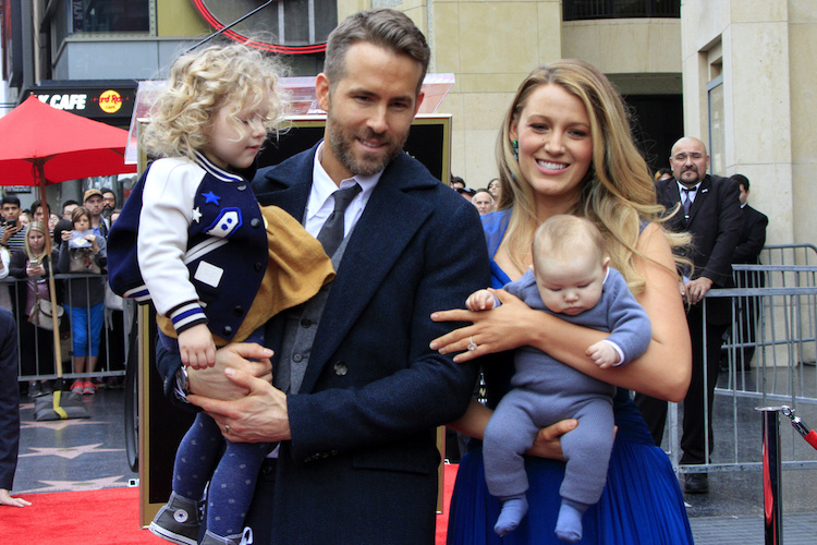 Ryan Reynolds and Blake Lively with Inez and James