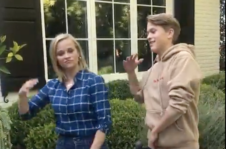 Reese Witherspoon Enlists Son Deacon to Explain TikTok