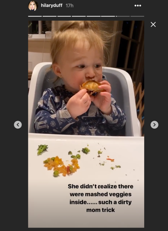 Hilary Duff Shares How She Tried to Trick Her Daughter Into Eating Her Veggies, But It Didn't Work | Hilary Duff, mom of two, is now the throes of picking eating, but has luckily figured out a few things that her daughter Banks, who turned one in October, enjoys eating on a regular basis.