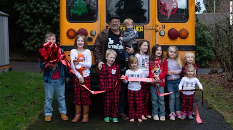 Doug Hayes: Meet the Grandpa Who Bought a Yellow School Bus Just So He Could Take His 10 Grandkids to School Every Day