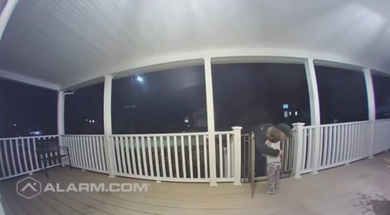 Toddler Gives Bear Hug To Pizza Delivery Man, Doesn't Realize He Just Lost His Own Child