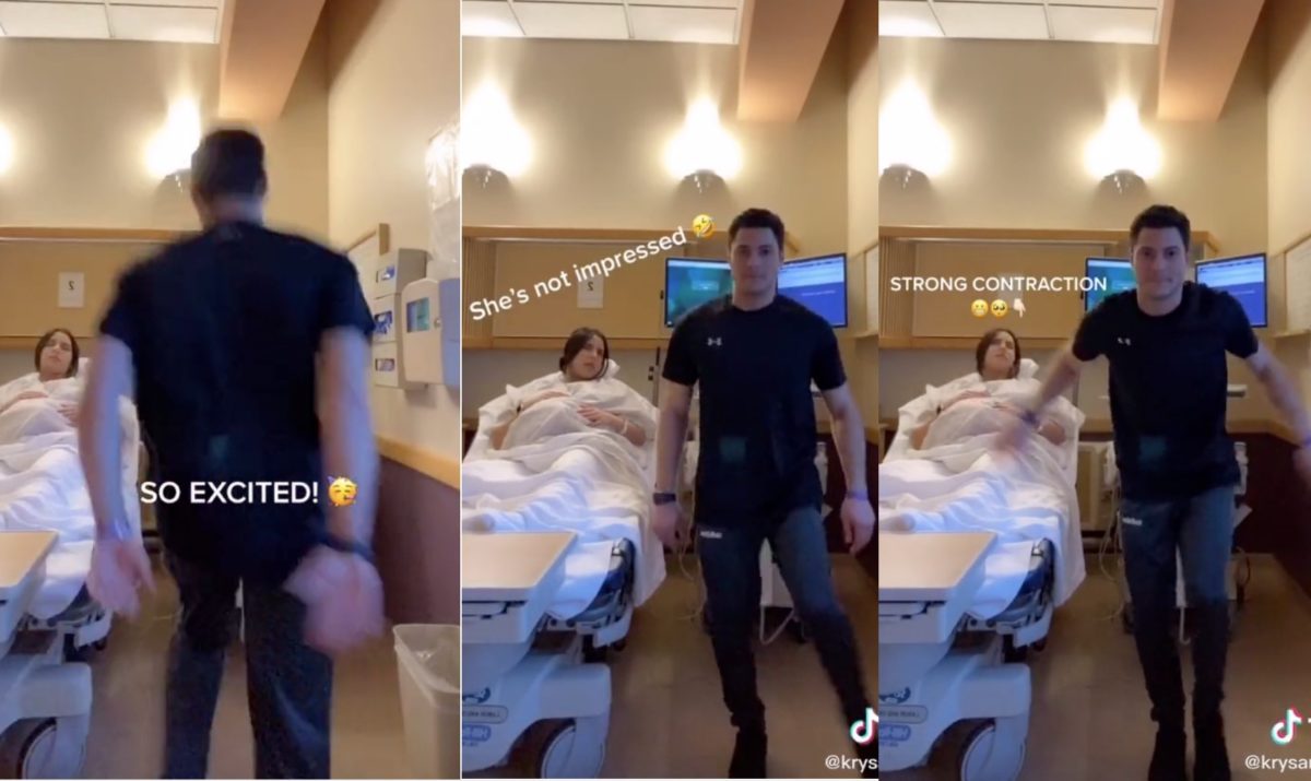 Husband Goes Viral on TikTok After He Posts a Video of Himself Dancing While While Wife Is in Labor