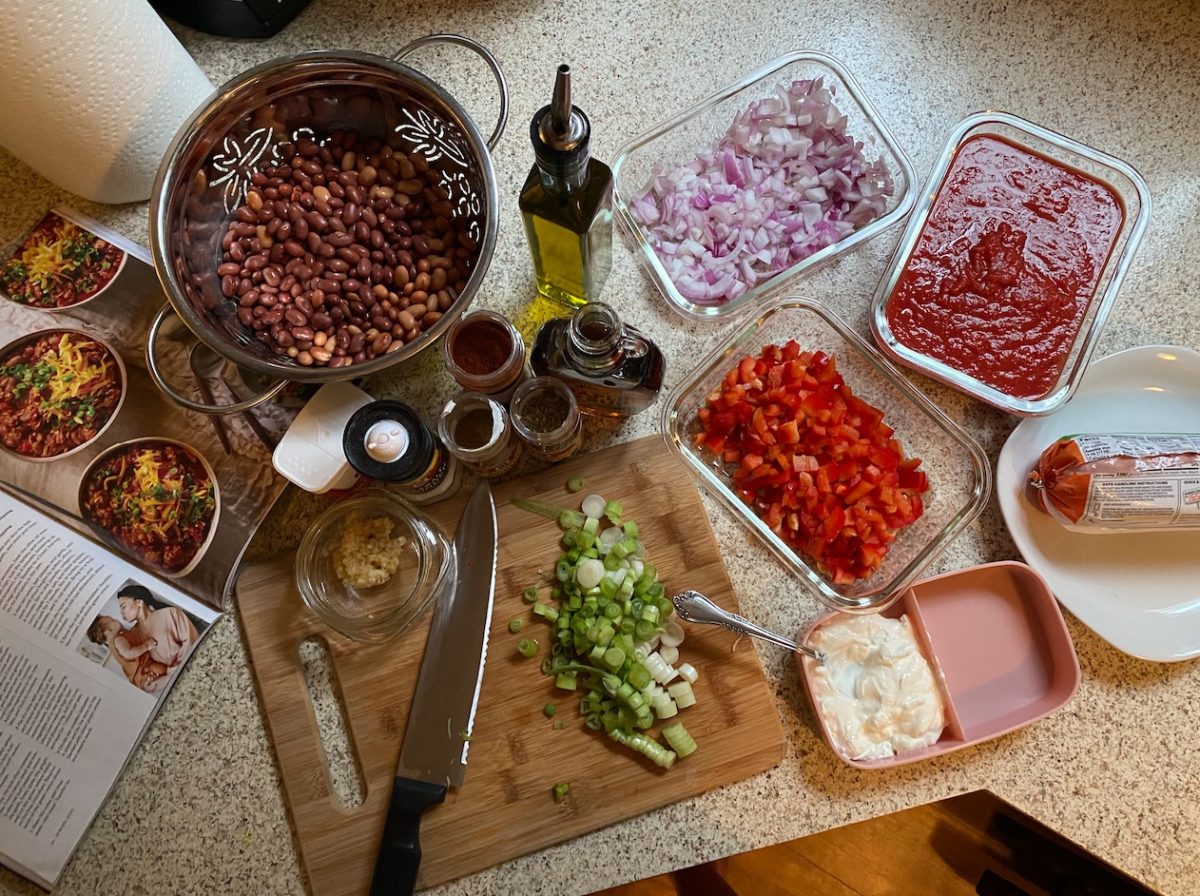 Ayesha Curry Shares 25 Minute Turkey Chili Recipe That Her Kids Love And It Really Is That Easy to Make, We Tried It | Add salt and pepper and then add it again.