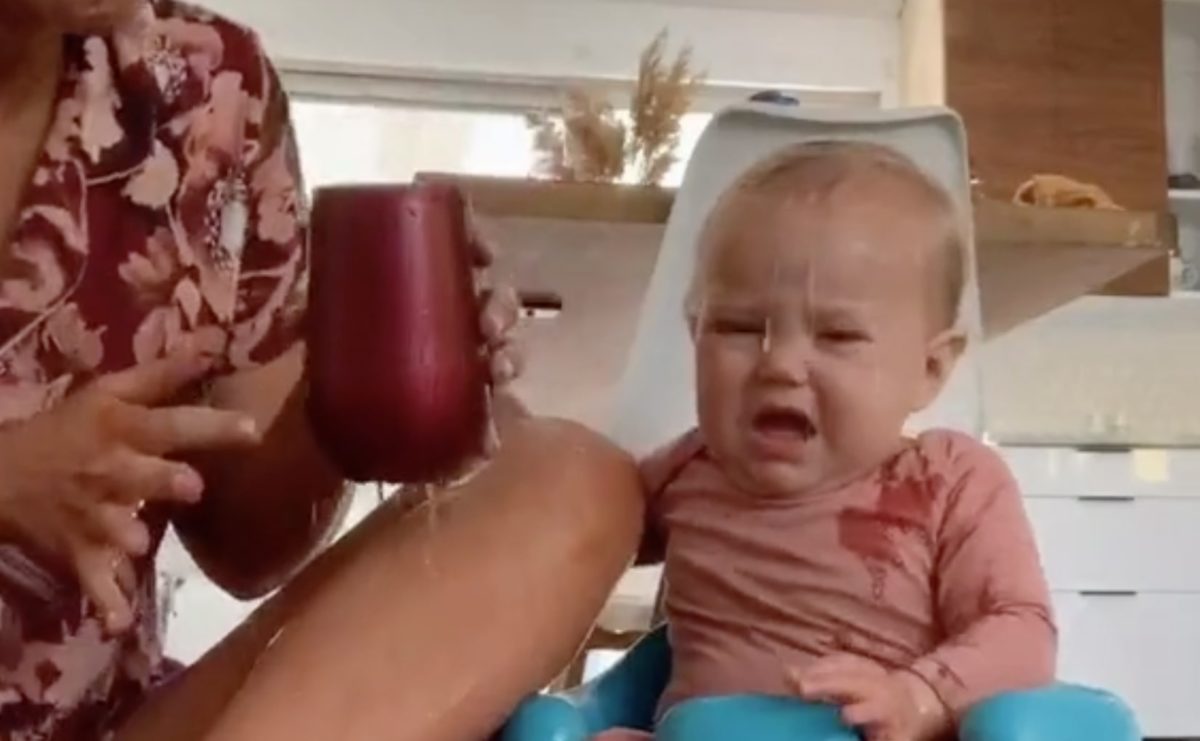 Mothers Throw Water Over Babies In TikTok Challenge