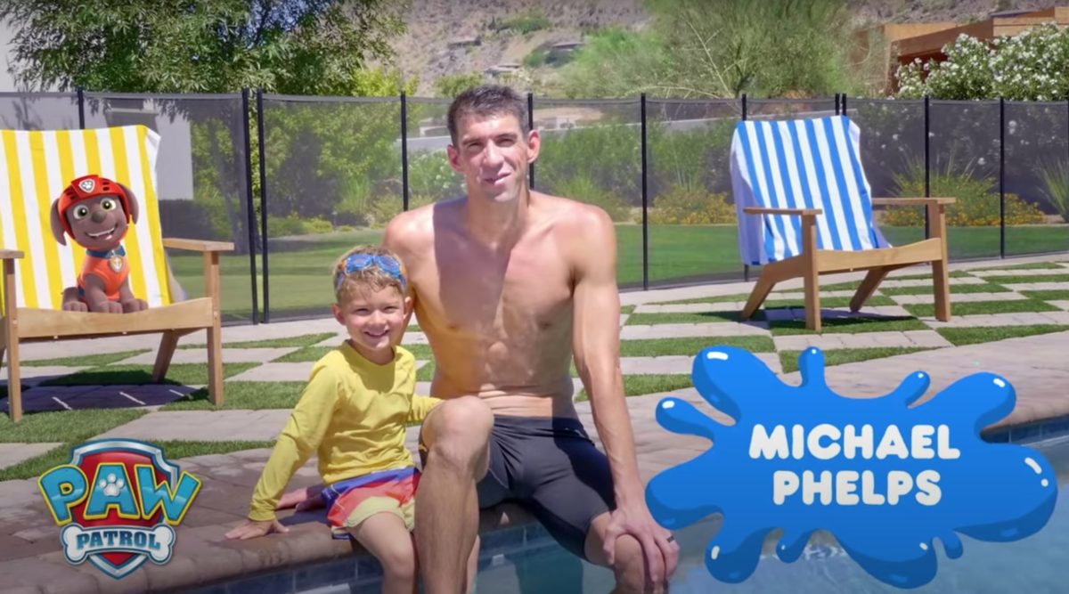 Michael Phelps And Son Teach Kids About Water Safety