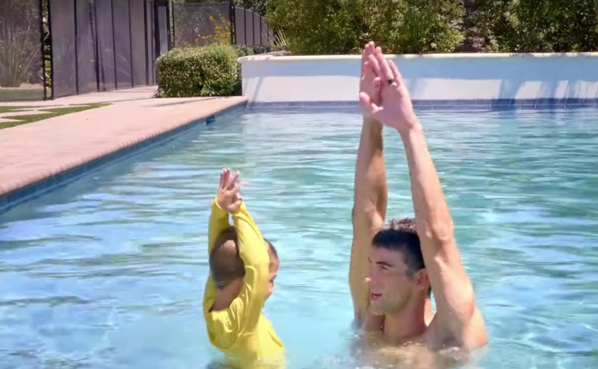 Michael Phelps And Son Teach Kids About Water Safety