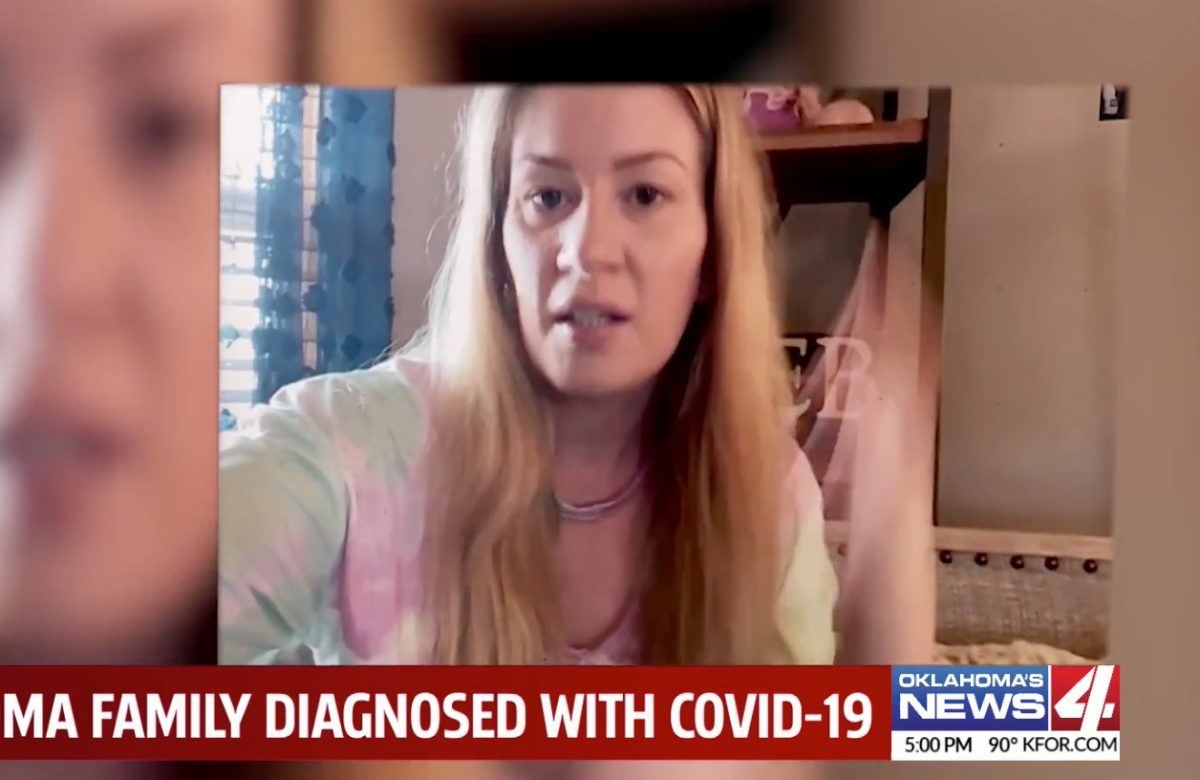 Pregnant Mom Shares Her Regret for Not Wearing a Mask in Public After Her Whole Family Is Diagnosed with COVID-19 | "Everlee will just scream out in pain and then pull at her head or pull at her tummy.