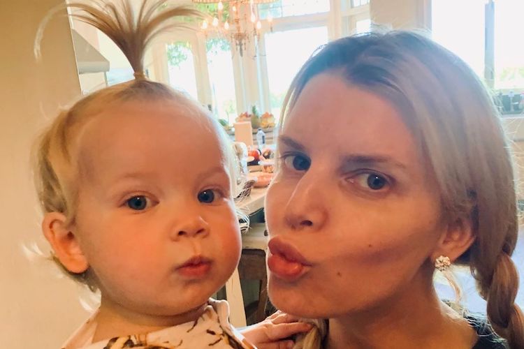 Jessica Simpson Dresses 16-Month-Old Daughter Birdie in Adorable Hand-Me-Down from 8-Year-Old Sister Maxwell