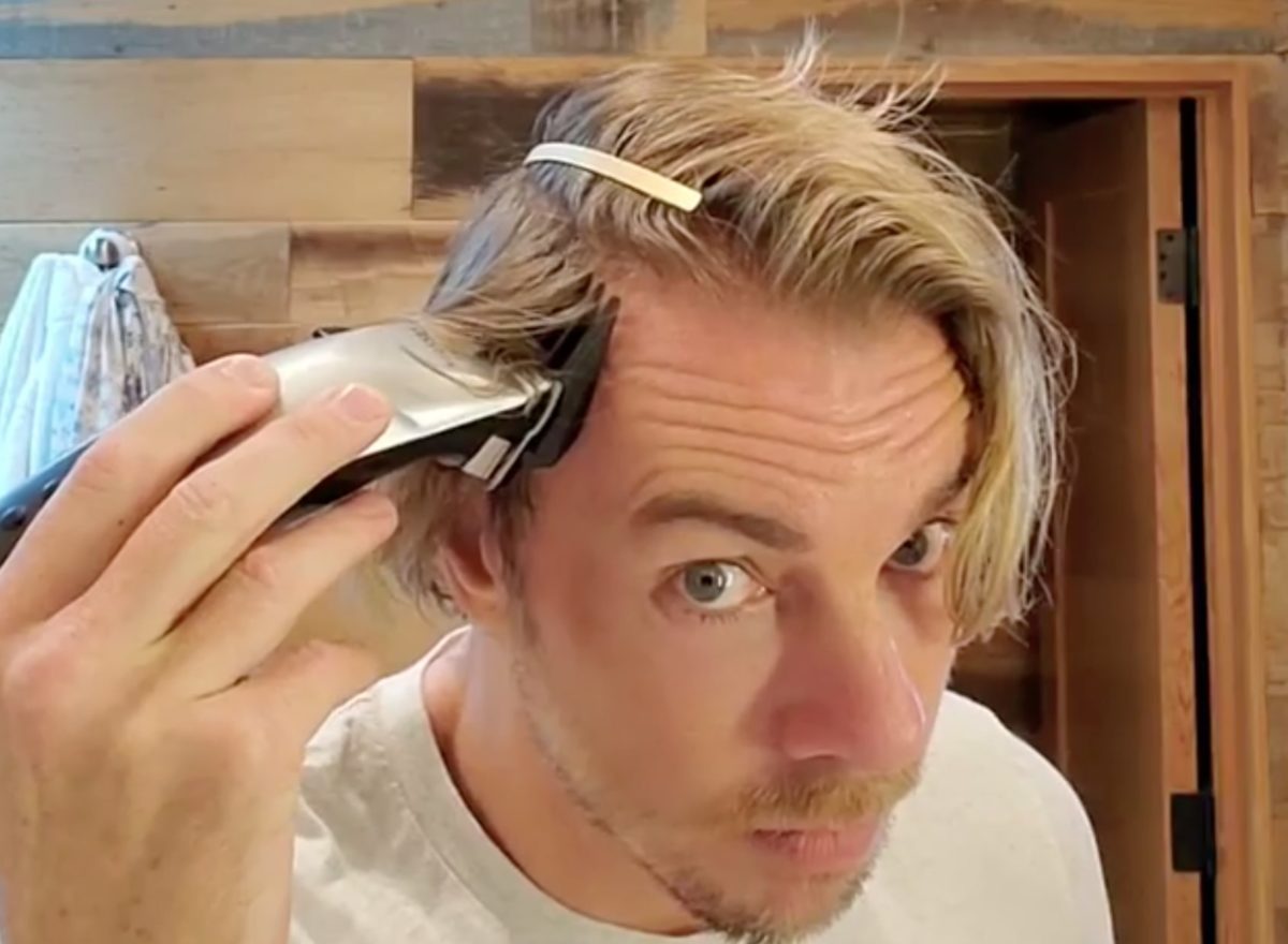 Kristen Bell Praises Dax Shepard For Shaving His Hair Off To Match Their Daughter's | Dax Shepard posted a video Thursday, revealing in the caption how his daughter had a "specific haircut" and he wanted to jump in on the fun.