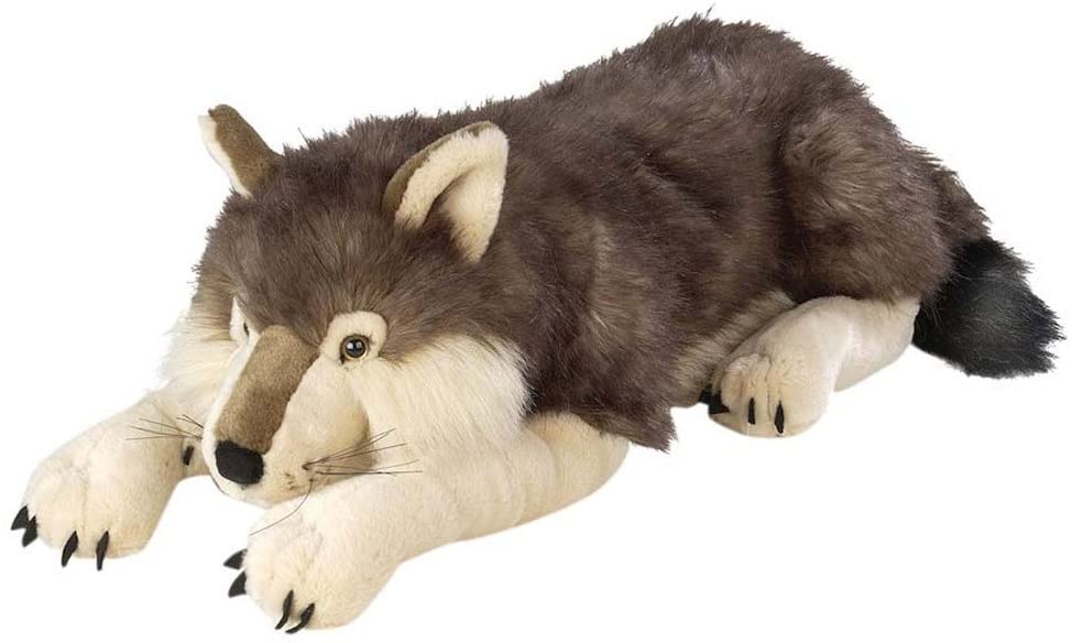 Wild Republic Jumbo Wolf Plush, Giant Stuffed Animal