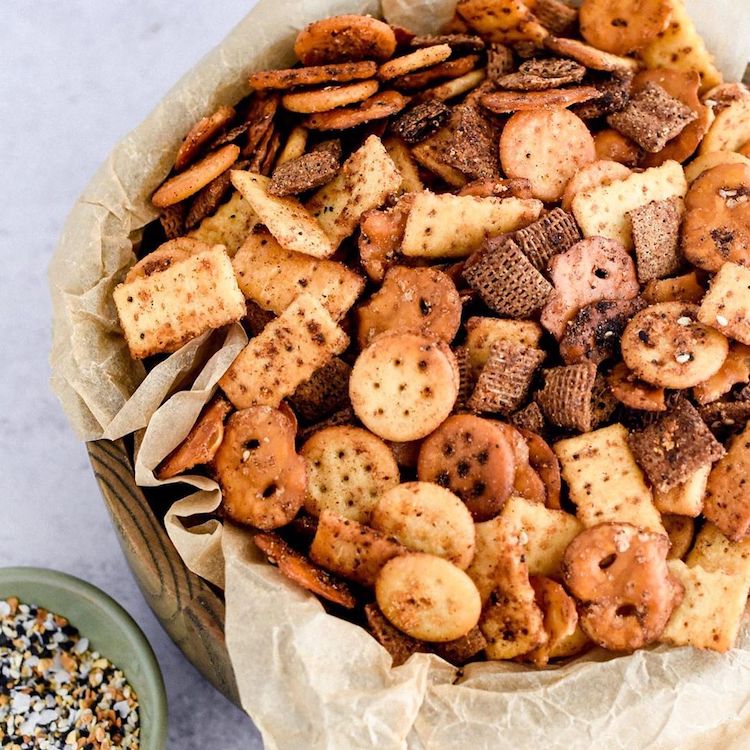 Slow Cooker Fiesta Ranch Snack Mix