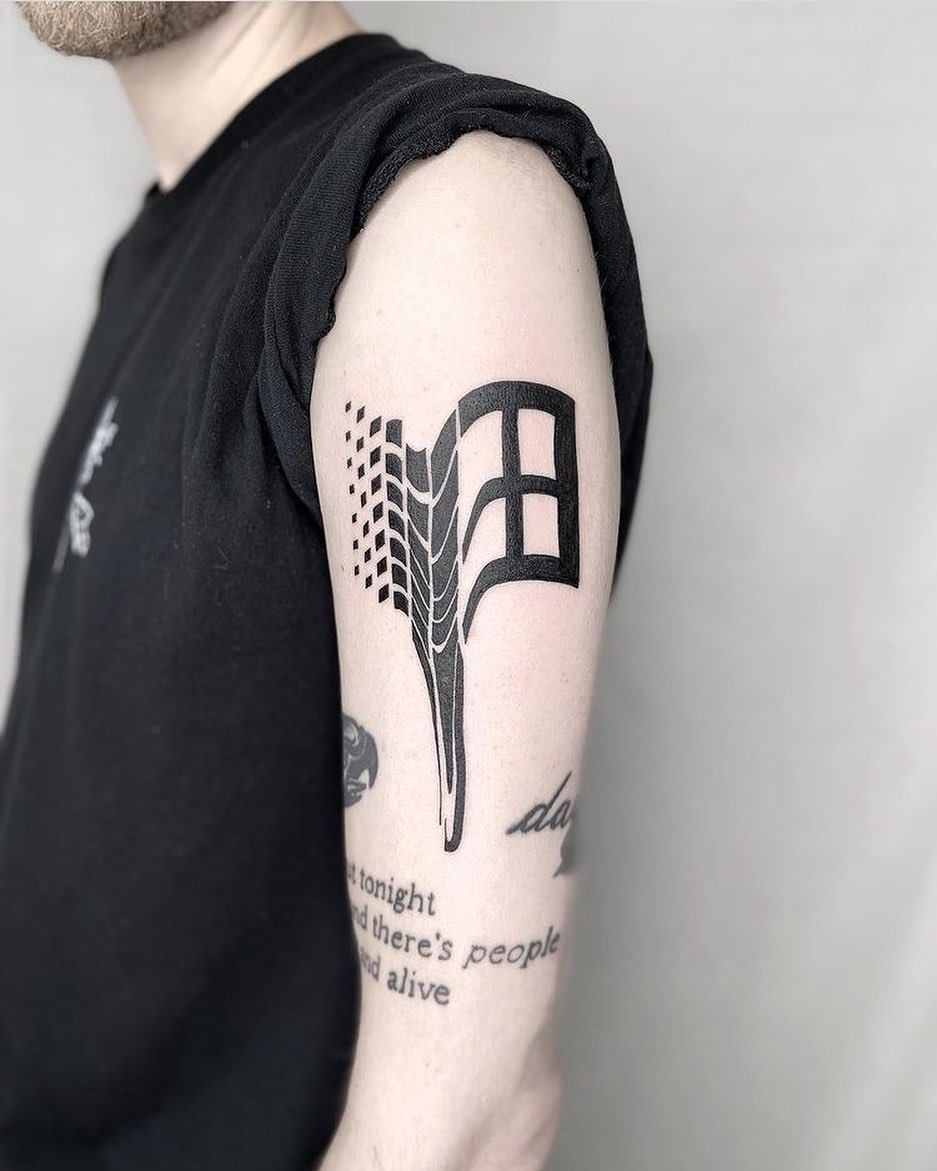 25 Glitch Tattoos That Showcase This Emerging, Trippy Trend