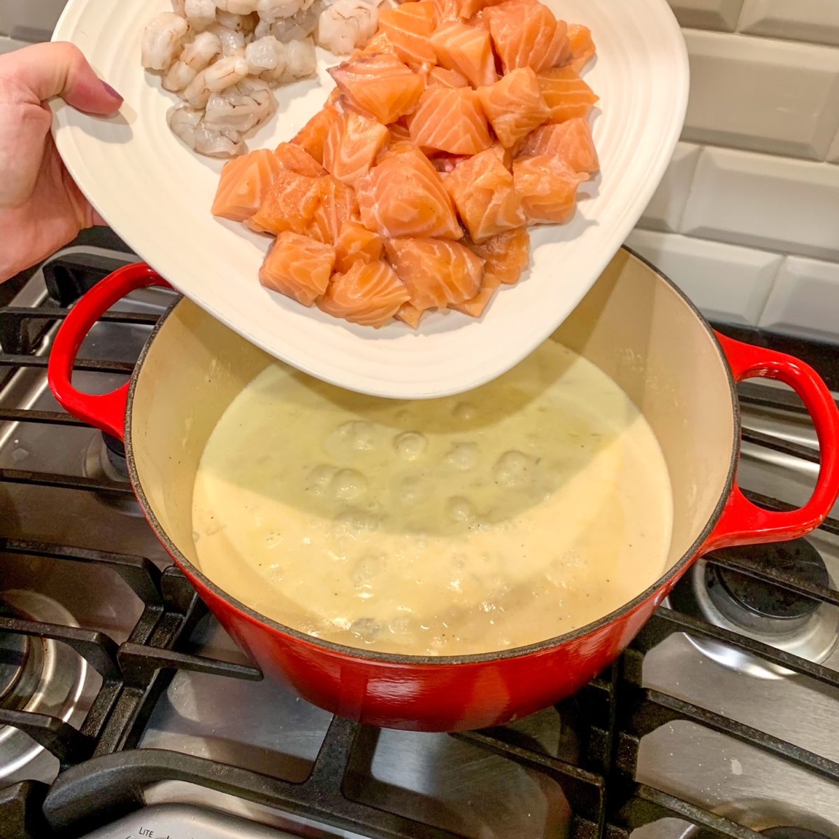 30 Minute Seafood Chowder Bread Bowls from Ayesha Curry