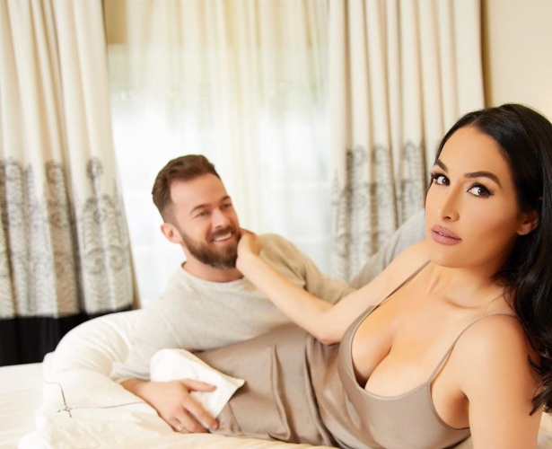 Nikki Bella Cuddles 8-Month-Old Son Matteo In Photo Series