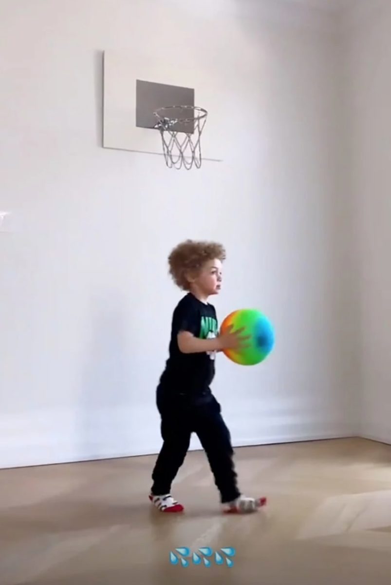 Drake Posts Clip Of 3-Year-Old Son Adonis Playing Basketball