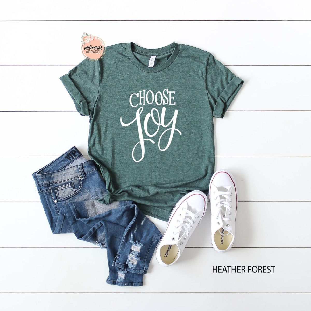 26 Awesome Etsy T-Shirts That Send a Positive Message and Make Great Gifts | "Choose joy!"