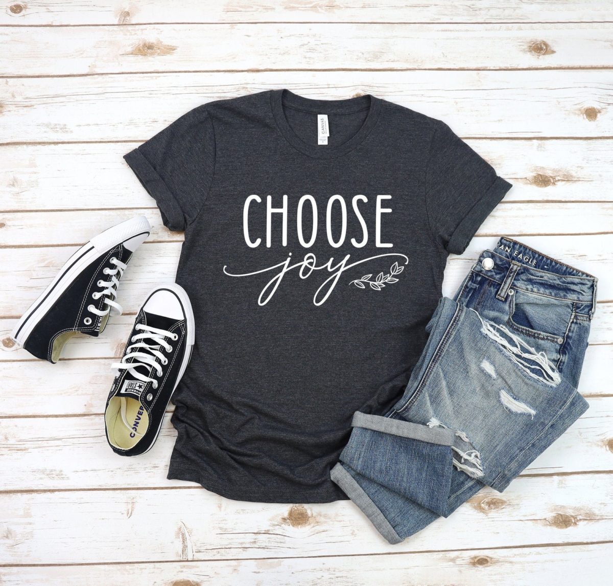 26 Awesome Etsy T-Shirts That Send a Positive Message and Make Great Gifts | "Choose joy!"