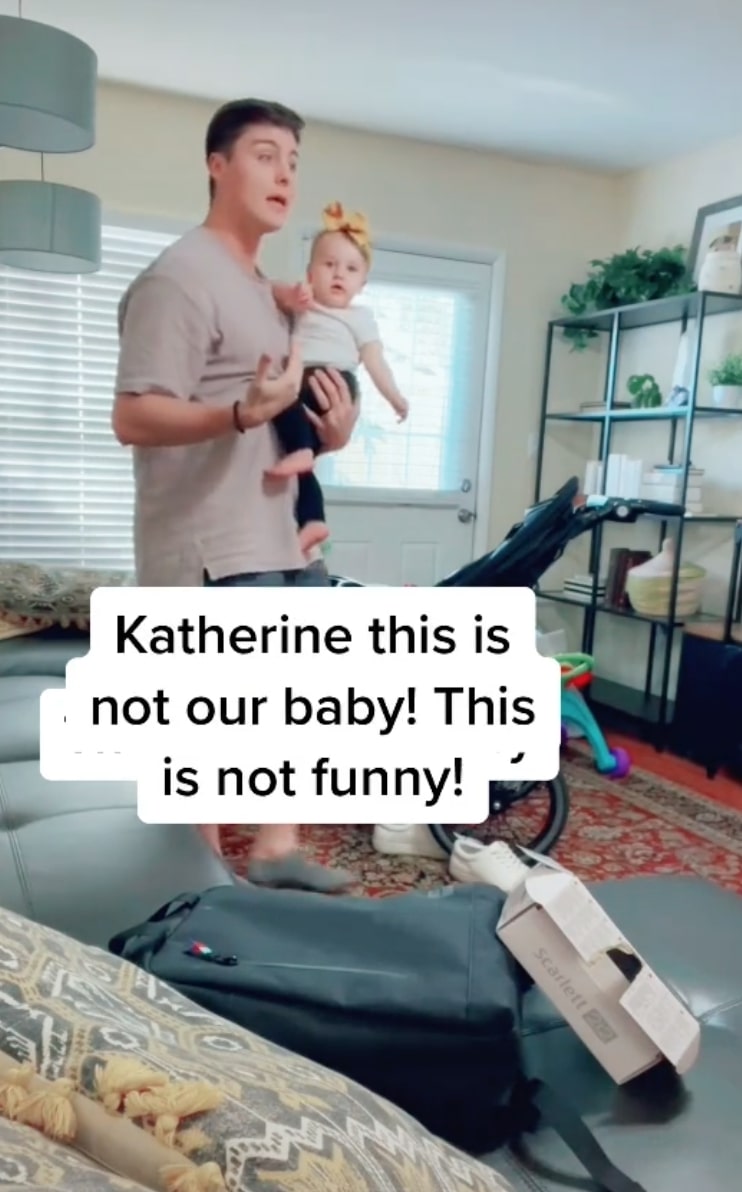 TikTok Mom Pranks Husband By Swapping Their Baby With Another Just For Laughs