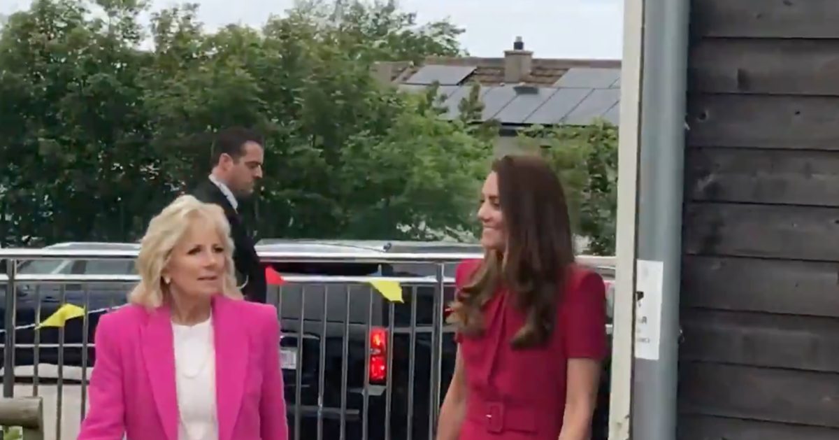 Kate Middleton and Dr. Jill Biden Talk Education And Rabbits At English Preschool