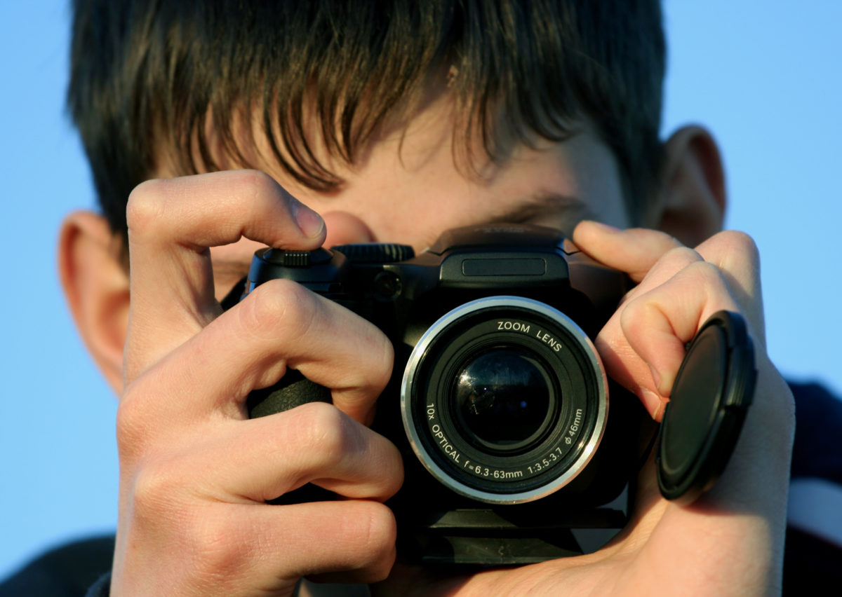 Adorable Boy Keeps His Mask On For Picture Day