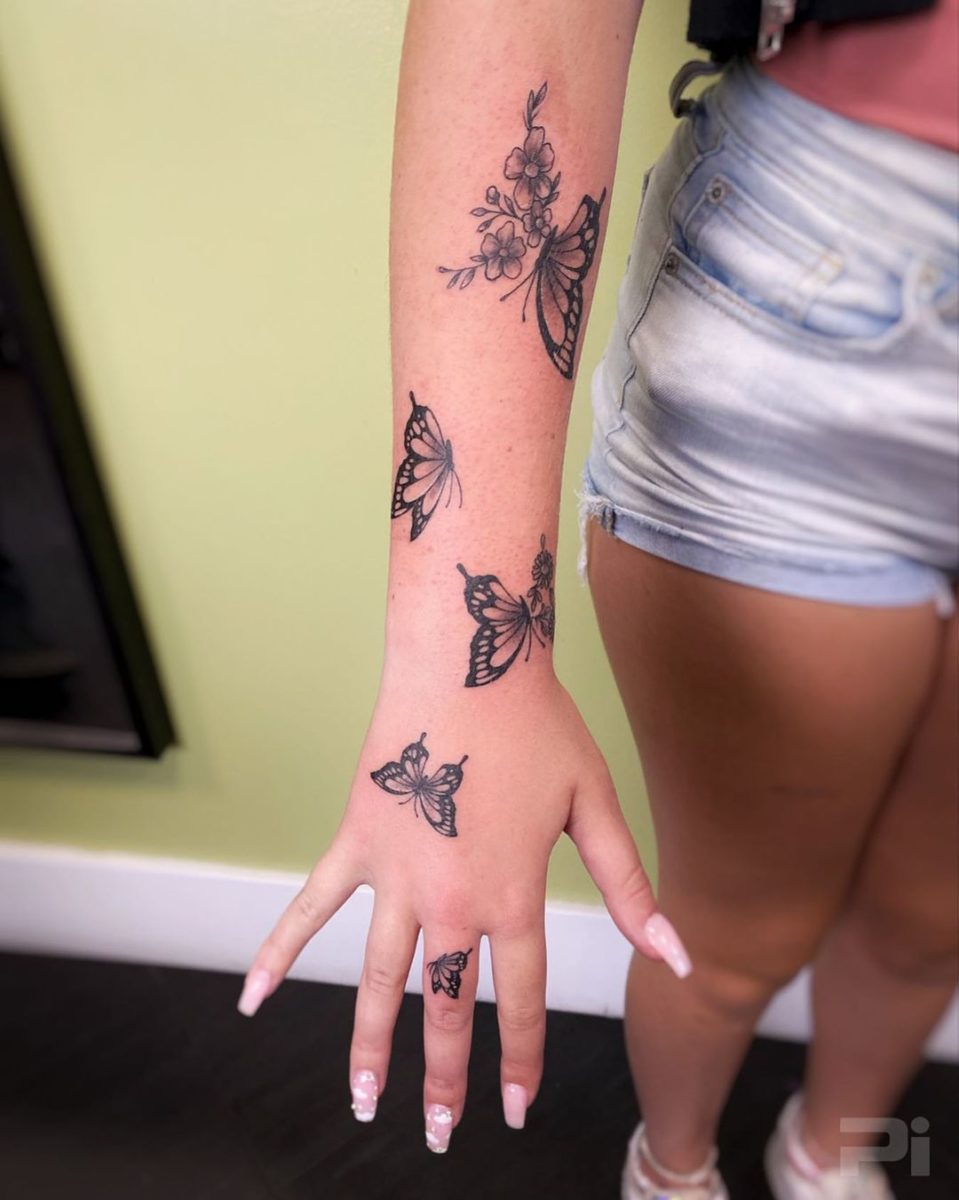 55 Butterfly Hand Tattoo