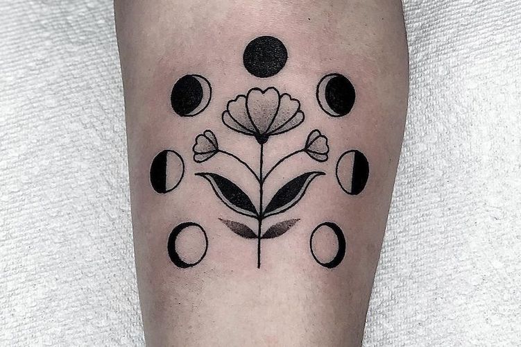 Moon Phases Tattoo Ideas