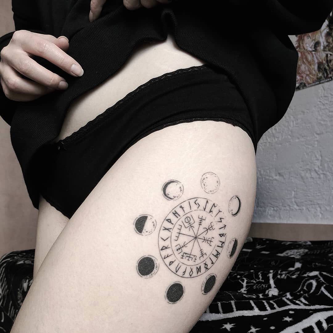 Moon Phases Tattoo Ideas 