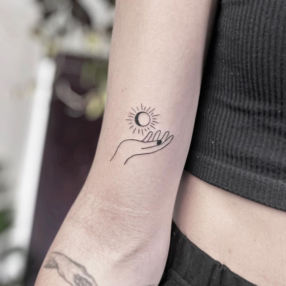 Sun and Moon Tattoo Ideas