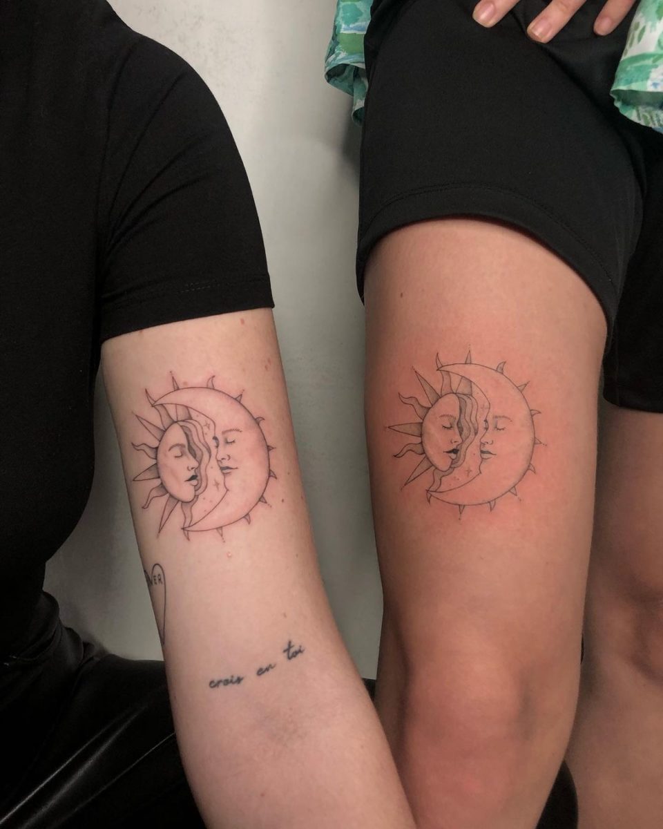 Sun and Moon Tattoo Ideas