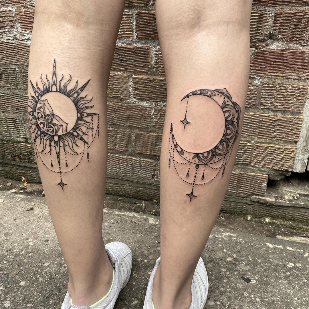 Sun and Moon Tattoo Ideas