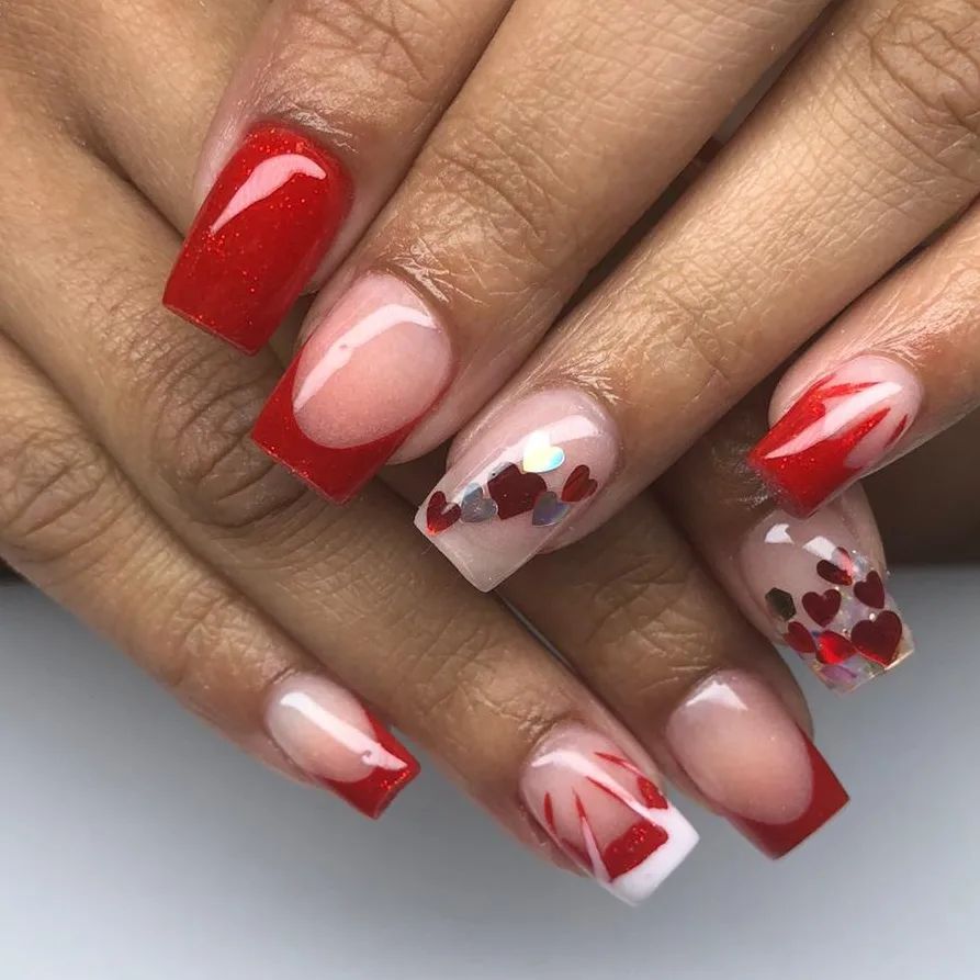 Lovely Red Valentines Day Nails You Should Try