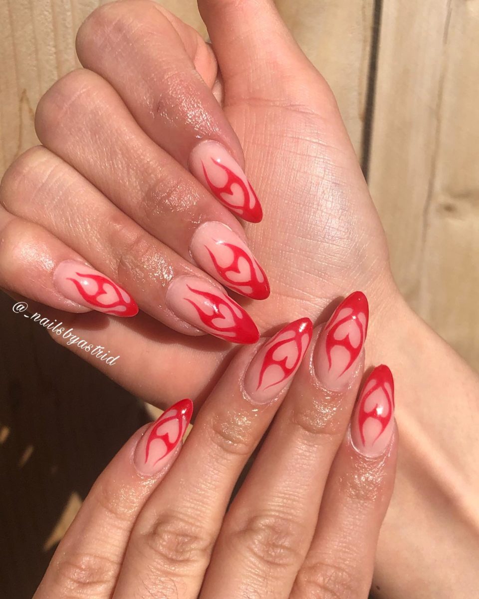 Lovely Red Valentines Day Nails You Should Try