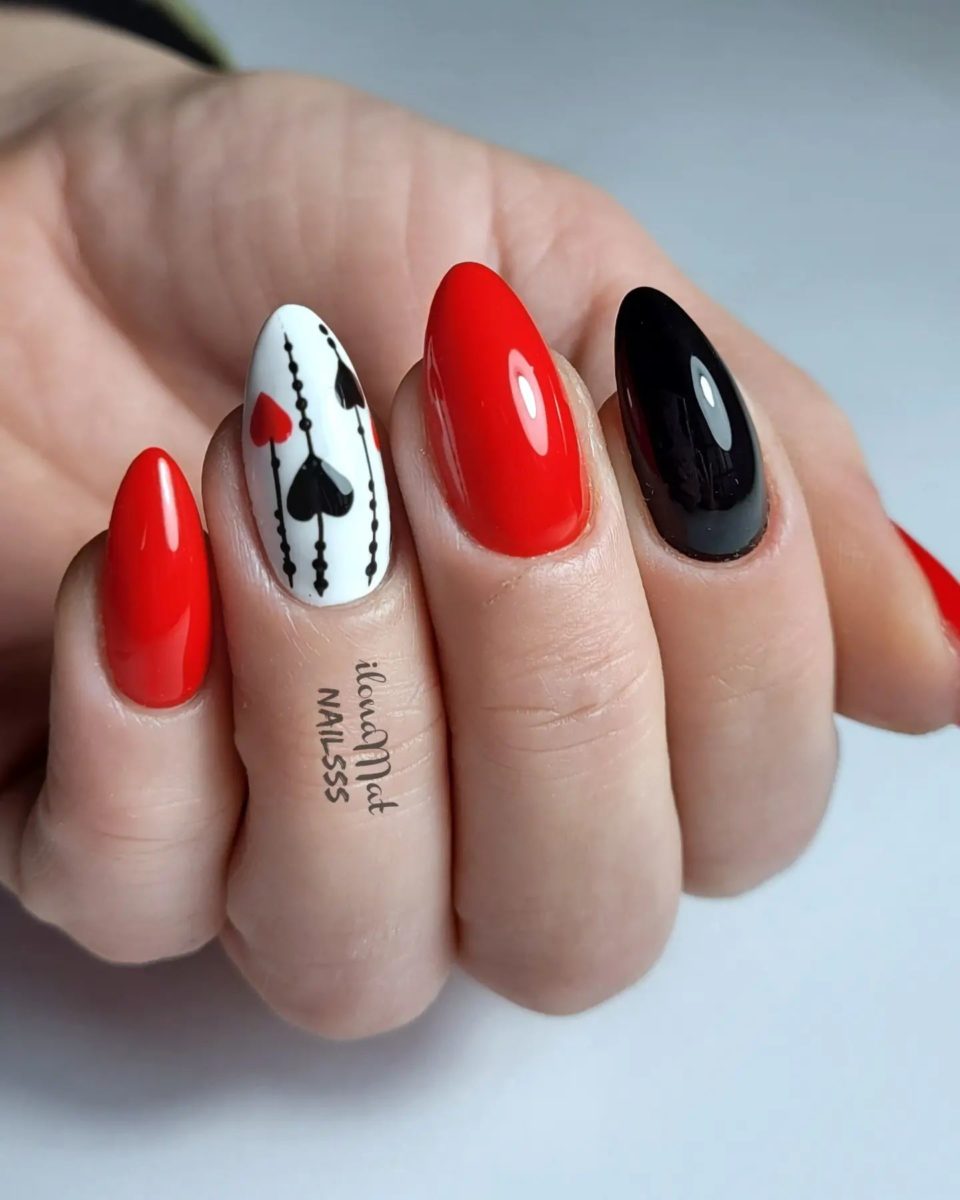 Lovely Red Valentines Day Nails You Should Try