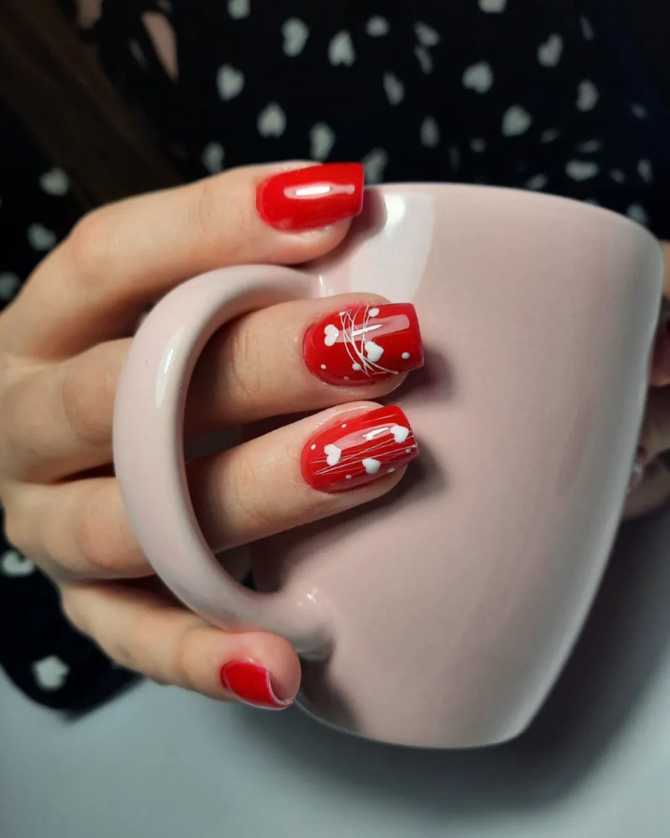 Lovely Red Valentines Day Nails You Should Try