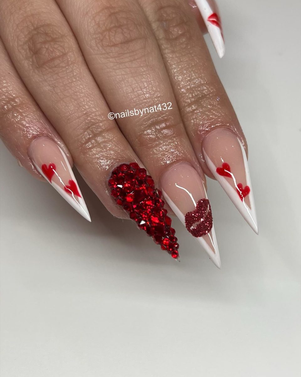 Lovely Red Valentines Day Nails You Should Try