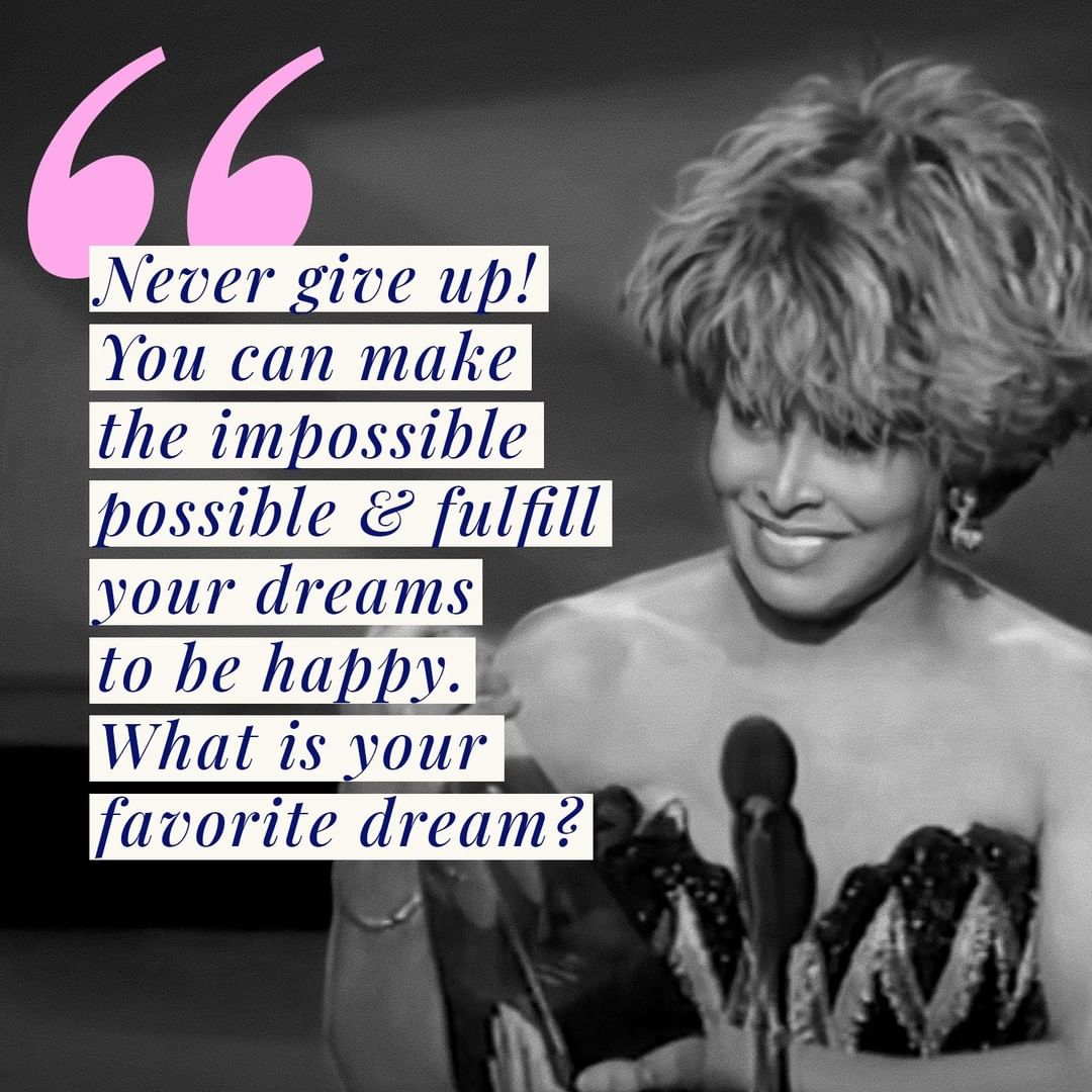 Inspiring Tina Turner Quotes