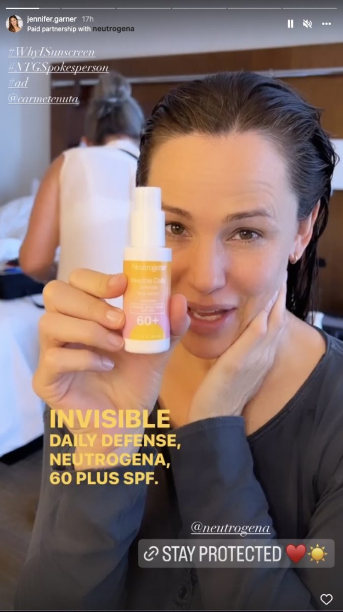 Jennifer Garner's Favorite Sunscreen