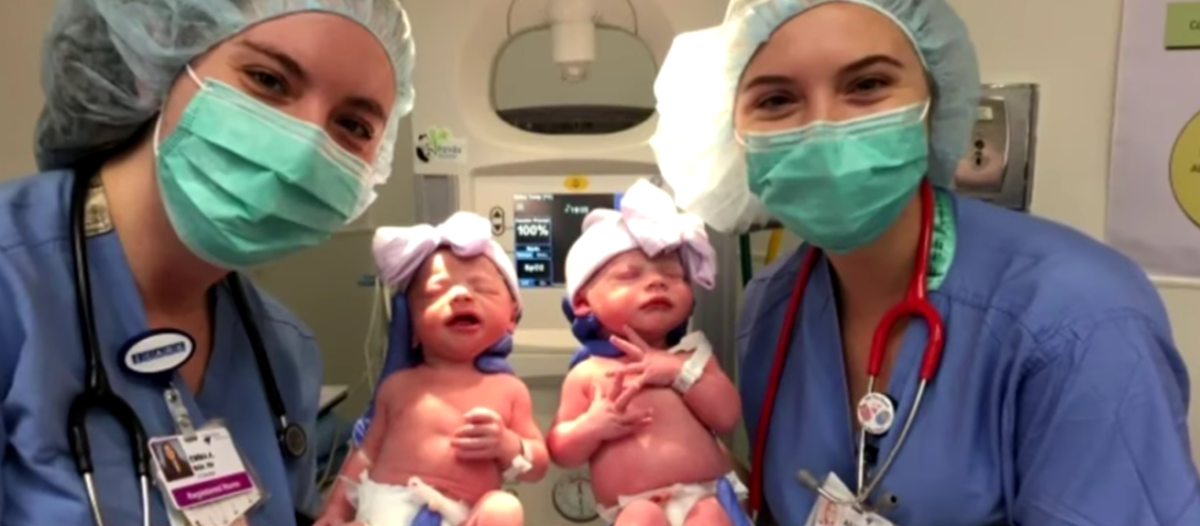 Denver Mother Gives Birth to Twin Daughters Before Unknowingly Naming Them After Her Nurses