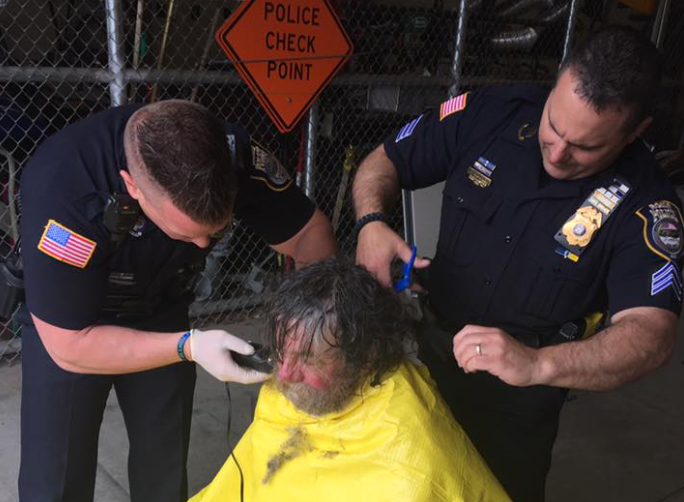 Thinking Back to 2017, When Police Officers Gave a Homeless Man the Makeover of His Life