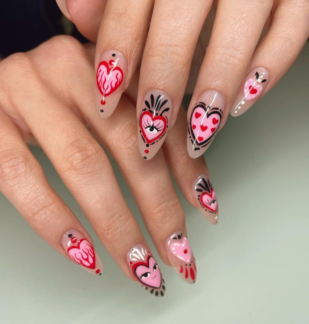 Valentine's Day Nails