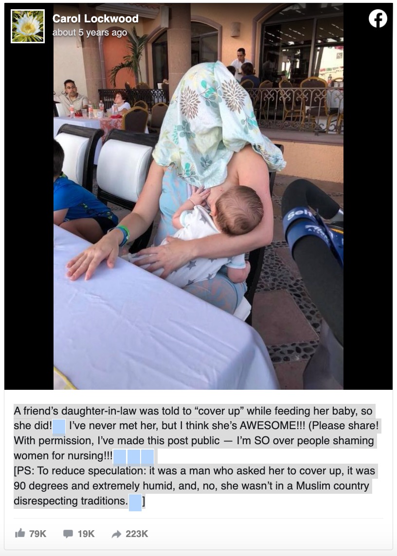 Mom Was Simply Breastfeeding Her Baby on Vacation When a Man Approached Her, What She Did Next Had People Cheering | The reason why is still unclear, but when it comes to breastfeeding mothers, a lot of people believe they have a right to dictate how they feed their children. Especially in public.