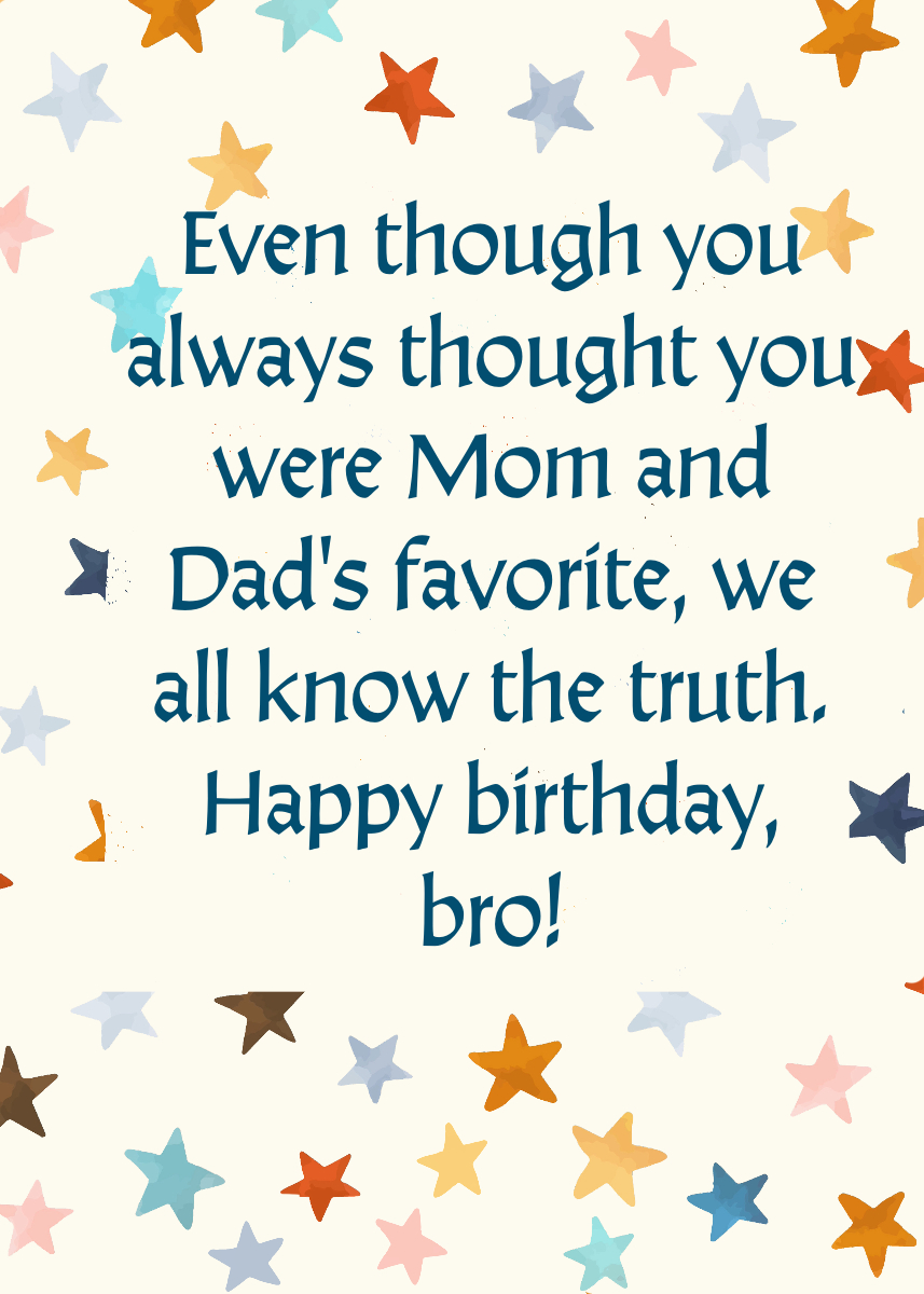 Birthday Wishes for Your Brother